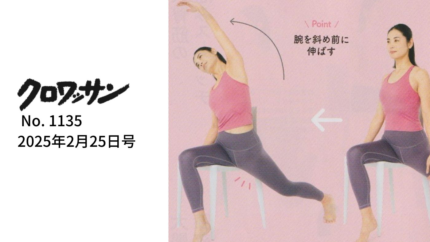 クロワッサンNo.1135 『股関節と膝』特集にウェアを提供しました