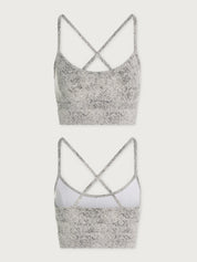 VARLEY ムーブ アイリーナ ブラ アイボリー テクスチャード スネーク