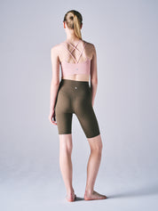 ルエラ シームレス スポーツブラ ピンク