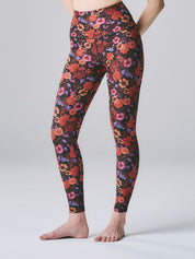 BEYOND YOGA ソフトマーク コート イン ザ ミディ ハイウエスト レギンス サマーブーケ