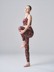 BEYOND YOGA ソフトマーク コート イン ザ ミディ ハイウエスト レギンス サマーブーケ