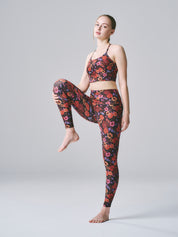 BEYOND YOGA ソフトマーク スリム レーサーバック ハイ クロップド タンク サマーブーケ