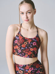 BEYOND YOGA ソフトマーク スリム レーサーバック ハイ クロップド タンク サマーブーケ