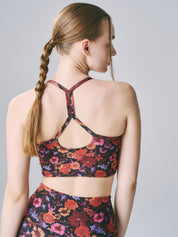 BEYOND YOGA ソフトマーク スリム レーサーバック ハイ クロップド タンク サマーブーケ