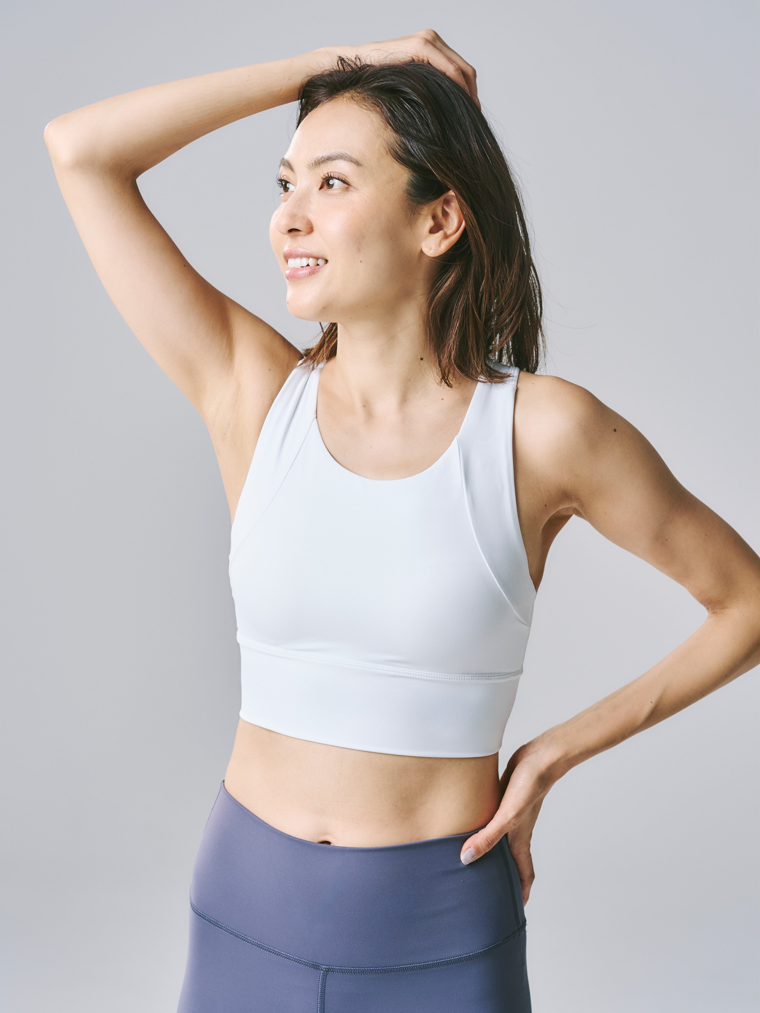 【新品】Luluremon ハイネックブラ/ yoga, Pilates ウェア リブNulu ハイネックヨガブラ *ライトサポート、B/Cカップ