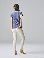 ジーン  シームレス ショートスリーブ トップス パープルグレイ