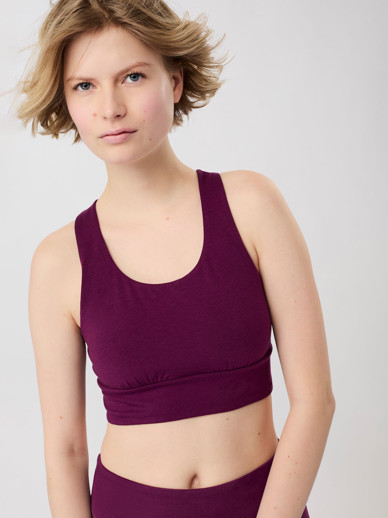 MANDALA ウェルネス ブラ ブラックプラム