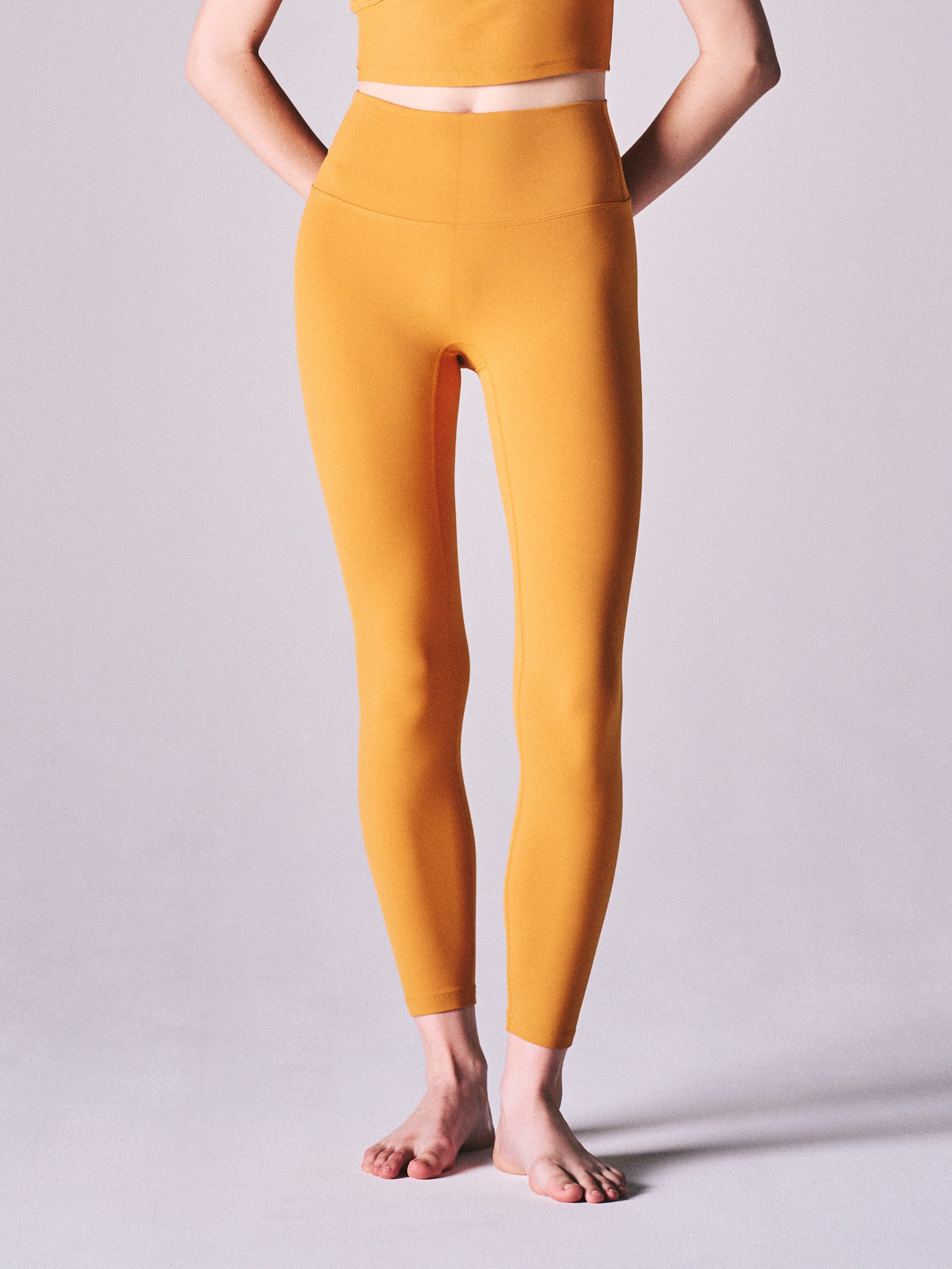 チェイス ライクラ ハイウエスト レギンス オレンジ