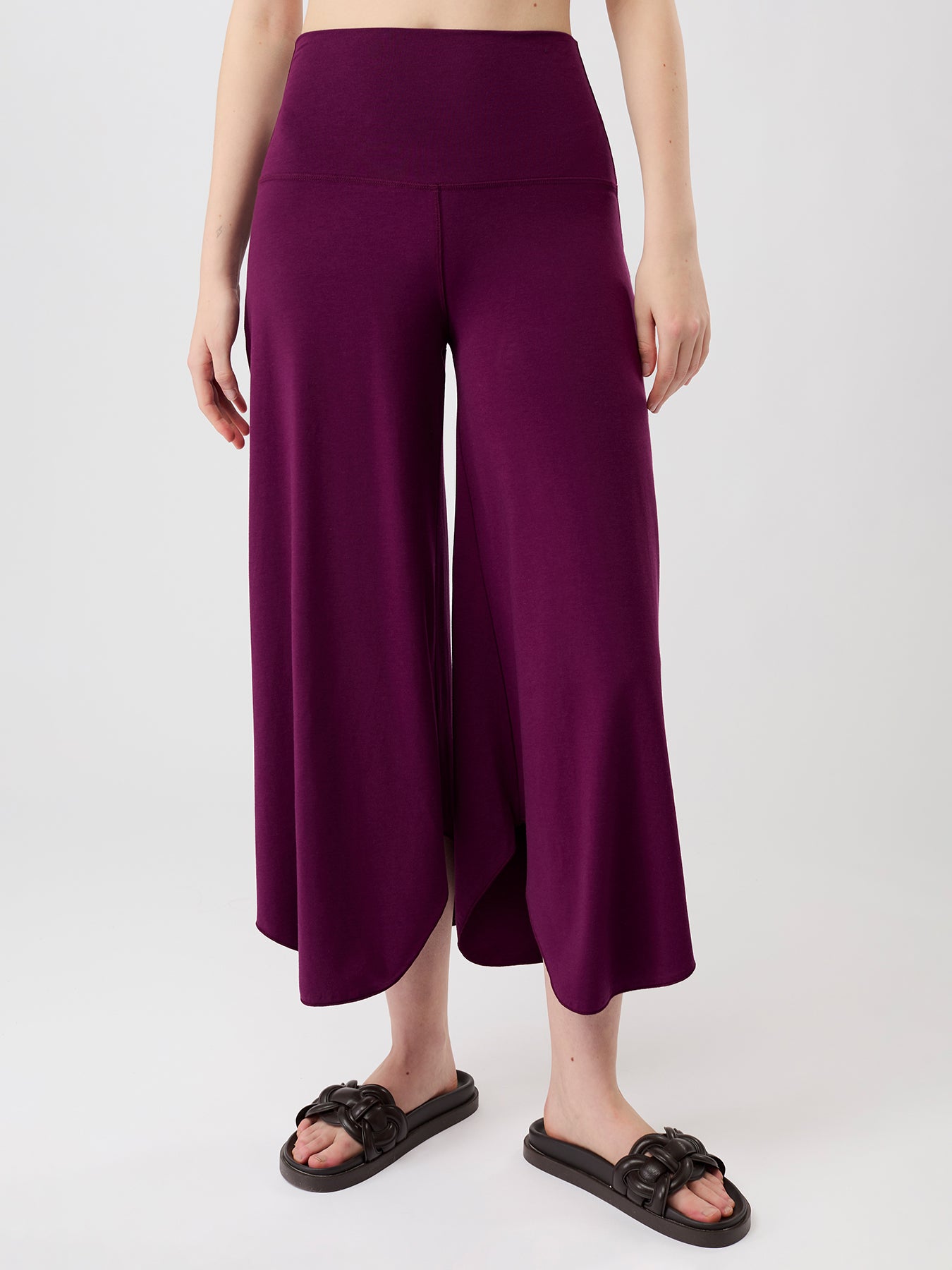 MANDALA チューリップ パンツ ブラックプラム