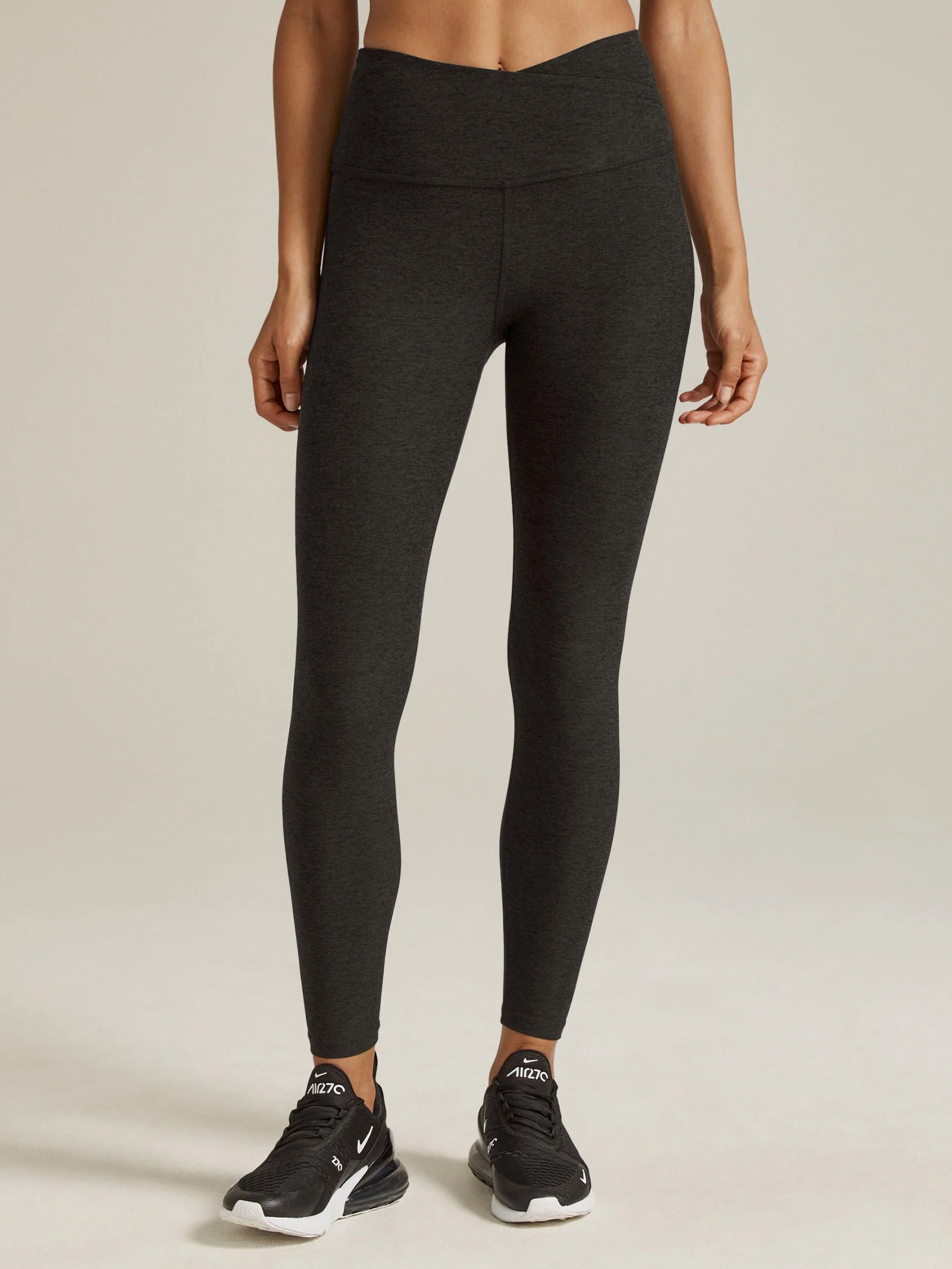 BEYOND YOGA スペースダイ アット ユア レジャー HW ミディ レギンス ダーケストナイト