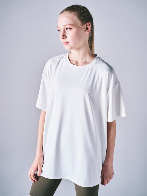 美品　nagonstans オーバーサイズ Tシャツ ホワイト DRESS オーバーサイズ Tシャツ【ホワイト】
