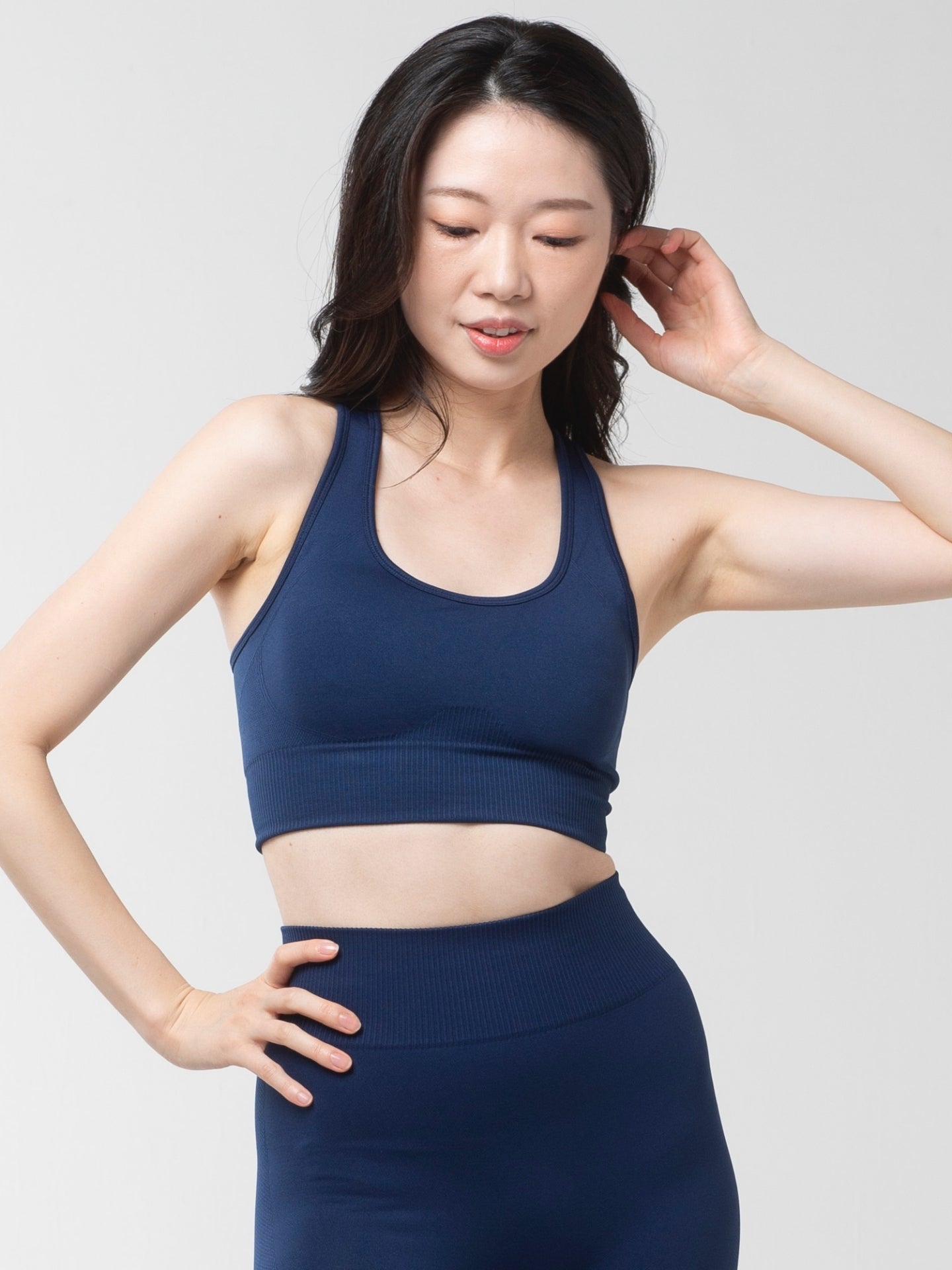 【セット】エッセンシャル シームレス セット ネイビー