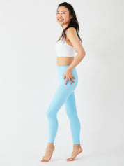 ジュノ ハイウエスト レギンス サマーブルー