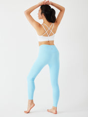 ジュノ ハイウエスト レギンス サマーブルー