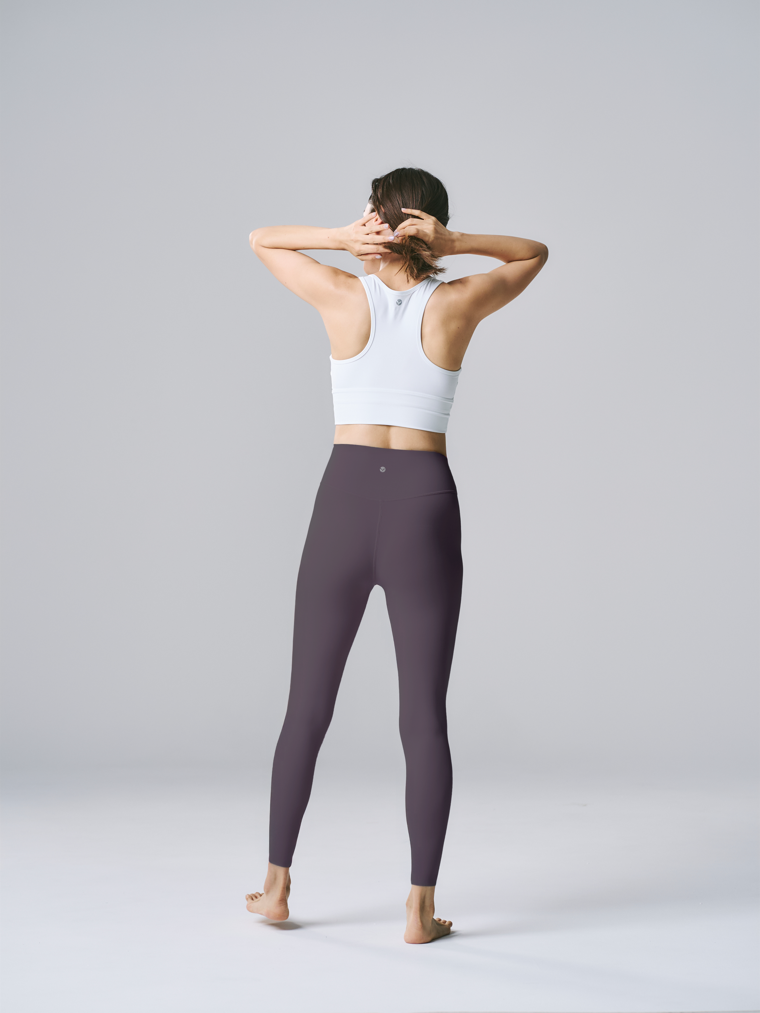 【フリーサイズ】カイリー レギンス グレイッシュブラウン