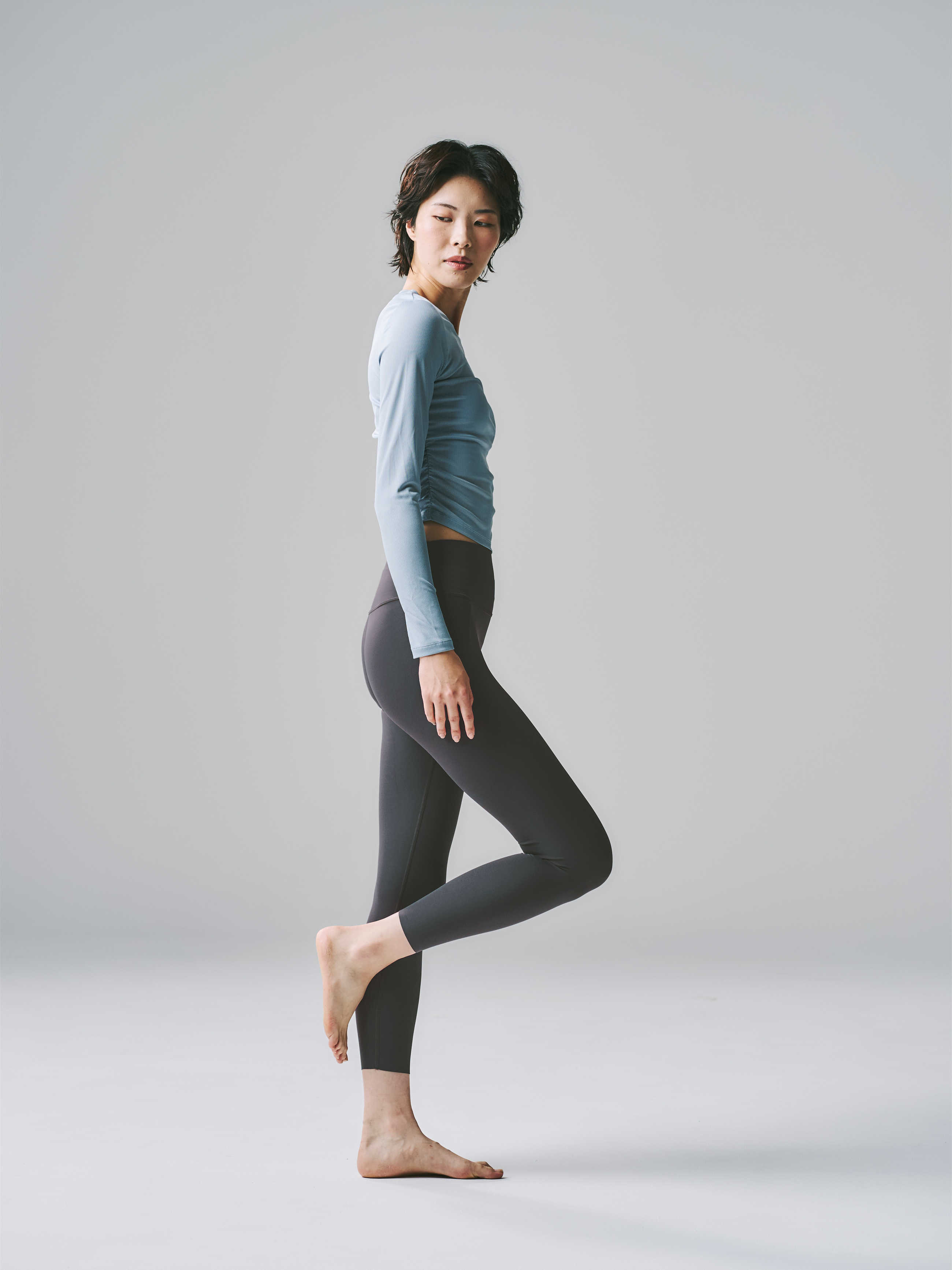 【フリーサイズ】カイリー レギンス オイル ブルー