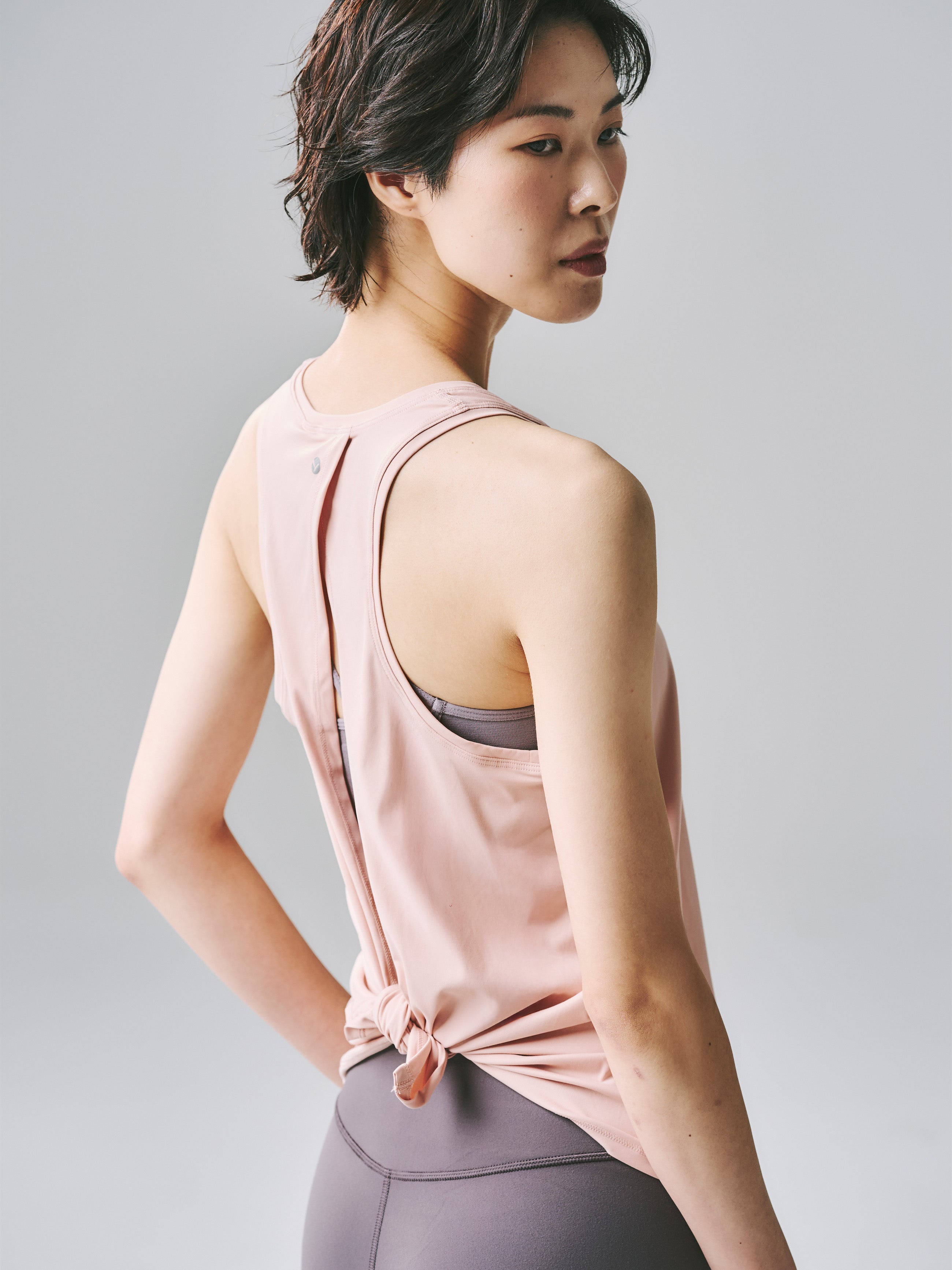 ベビーピンク ヨガトップ M 楽天市場】ブラトップ（カラーピンク）（ヨガ・ピラティス