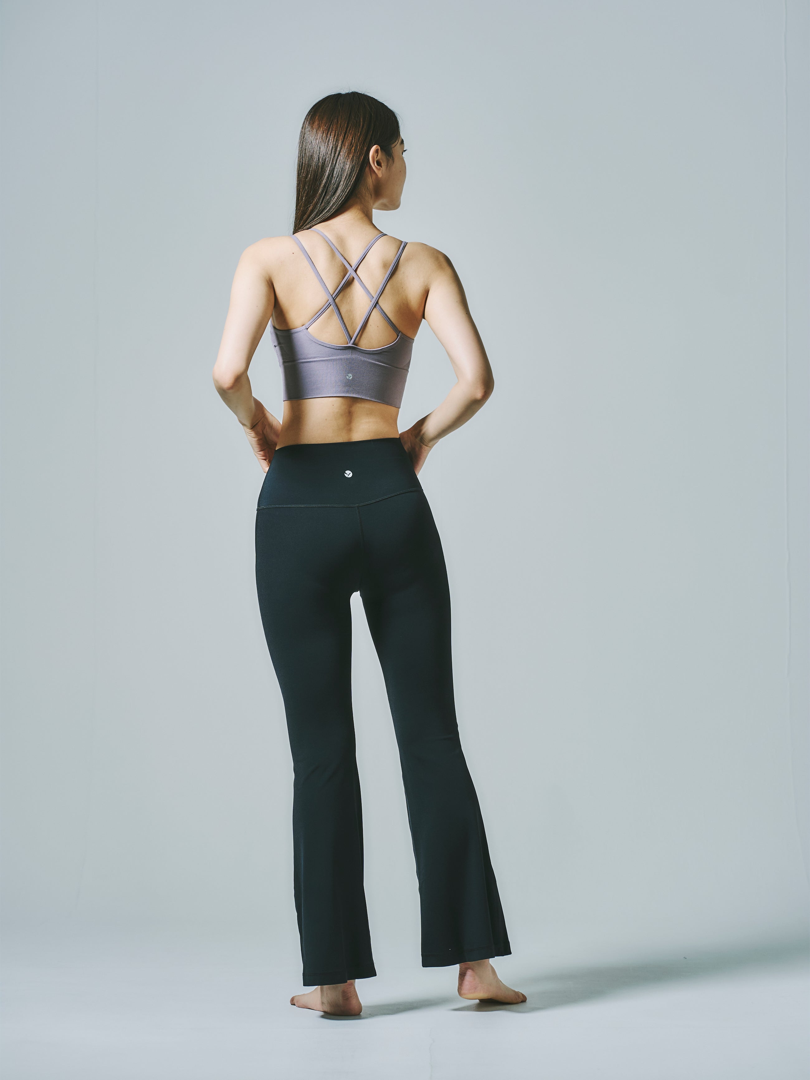 ノア ロング フレアパンツ ブラック