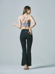 ノア ロング フレアパンツ ブラック