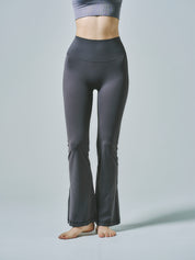 ノア ロング フレアパンツ チャコール