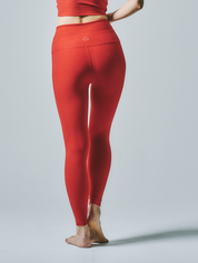 BEYOND YOGA スペースダイ コート イン ザ ミディ HW レギンス ホリー レッド ヘザー