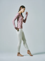 ヒトミ シームレス 長袖 トップス チューリングローズ