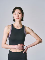 プレミアム バイカラー クロップドタンク ミッドナイト・フジ