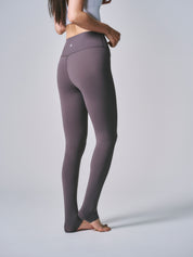 【フリーサイズ】カイリー レギンス グレイッシュブラウン