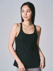 ソフィア レイヤード タンク  ブラック
