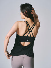 ソフィア レイヤード タンク  ブラック