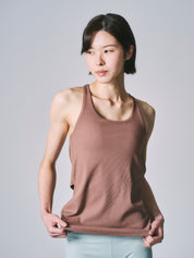 ソフィア レイヤード タンク  キャラメル