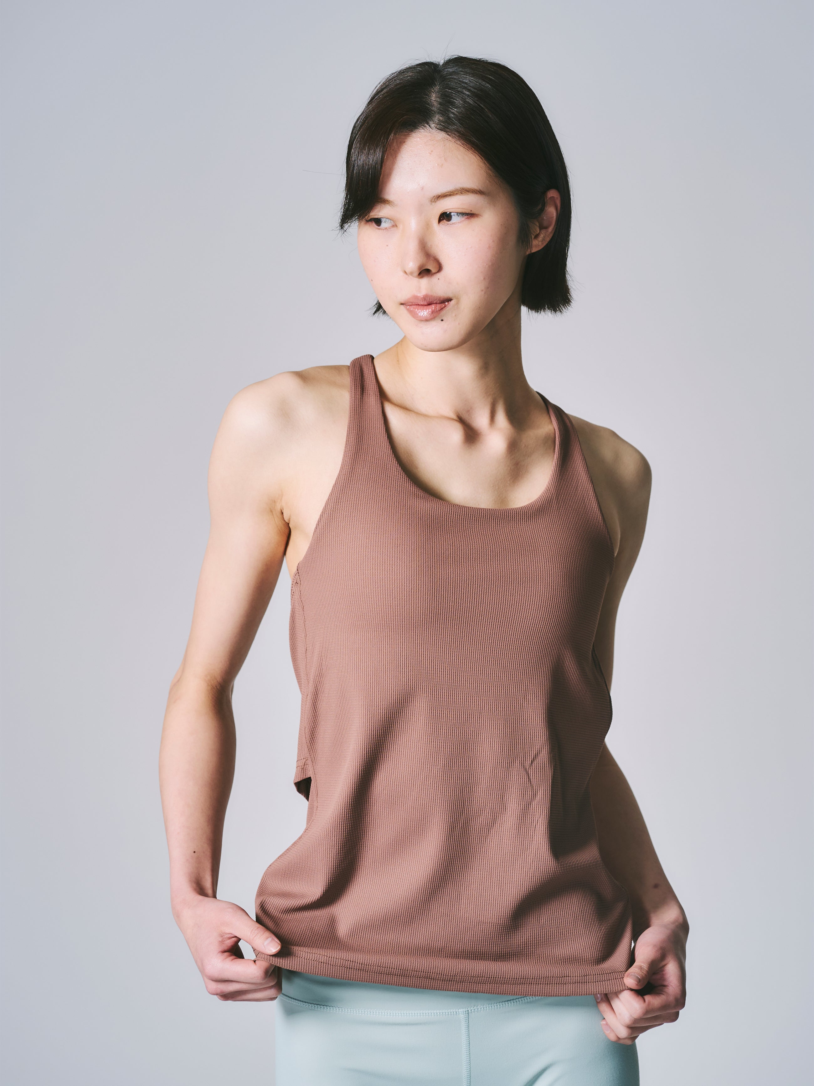 ソフィア レイヤード タンク  キャラメル