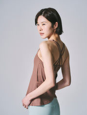 ソフィア レイヤード タンク  キャラメル