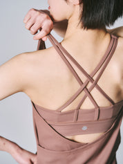 ソフィア レイヤード タンク  キャラメル