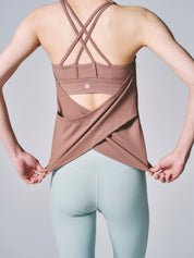 ソフィア レイヤード タンク  キャラメル