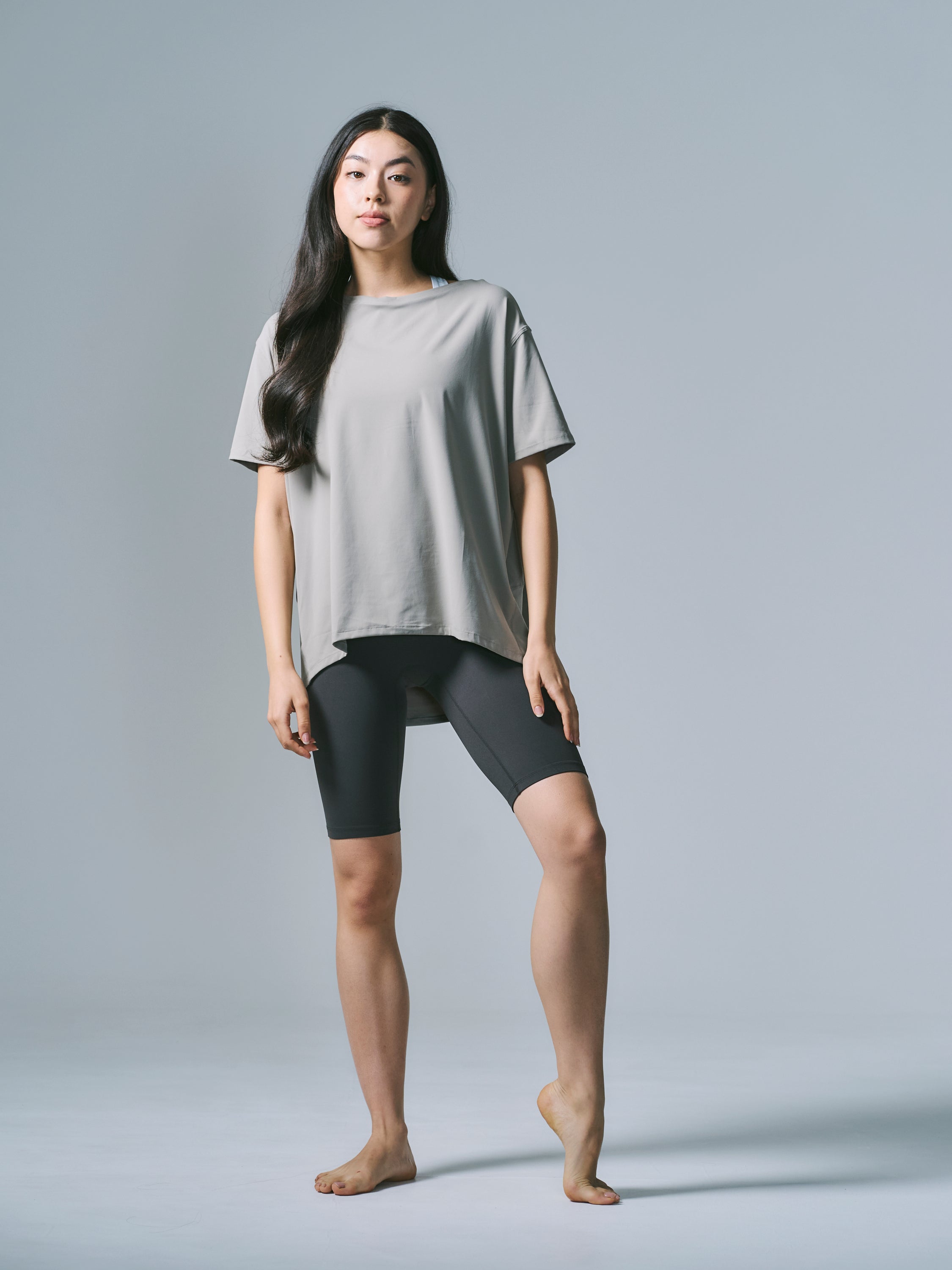 デボラ リラックス トップス ショート Tシャツ リバーストーン