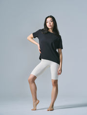 デボラ リラックス トップス ショート Tシャツ ブラック