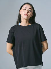 デボラ リラックス トップス ショート Tシャツ ブラック