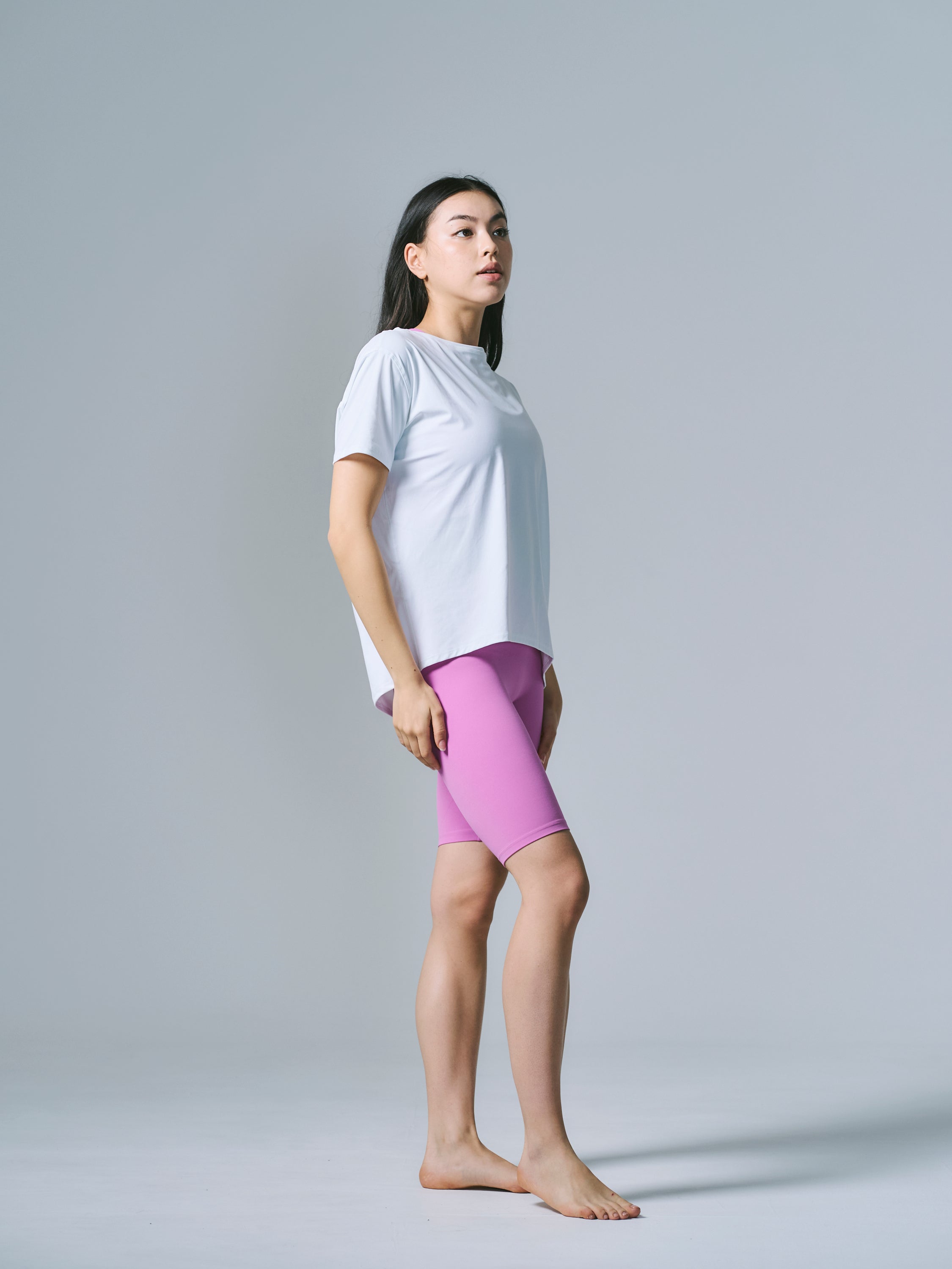 デボラ リラックス トップス ショート Tシャツ ホワイト