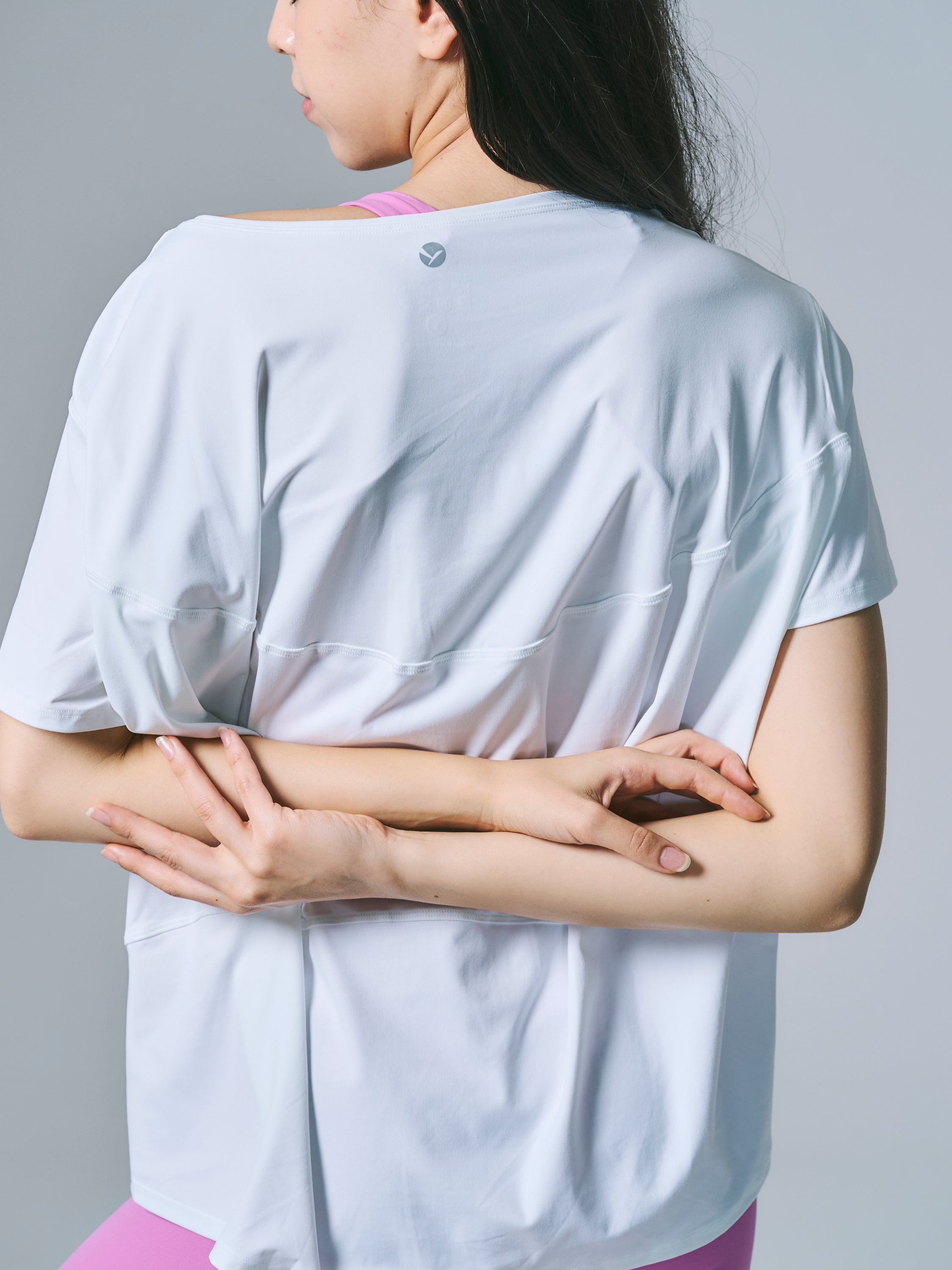 デボラ リラックス トップス ショート Tシャツ ホワイト