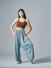 シャンティ バルーン パンツ ブルーグレー