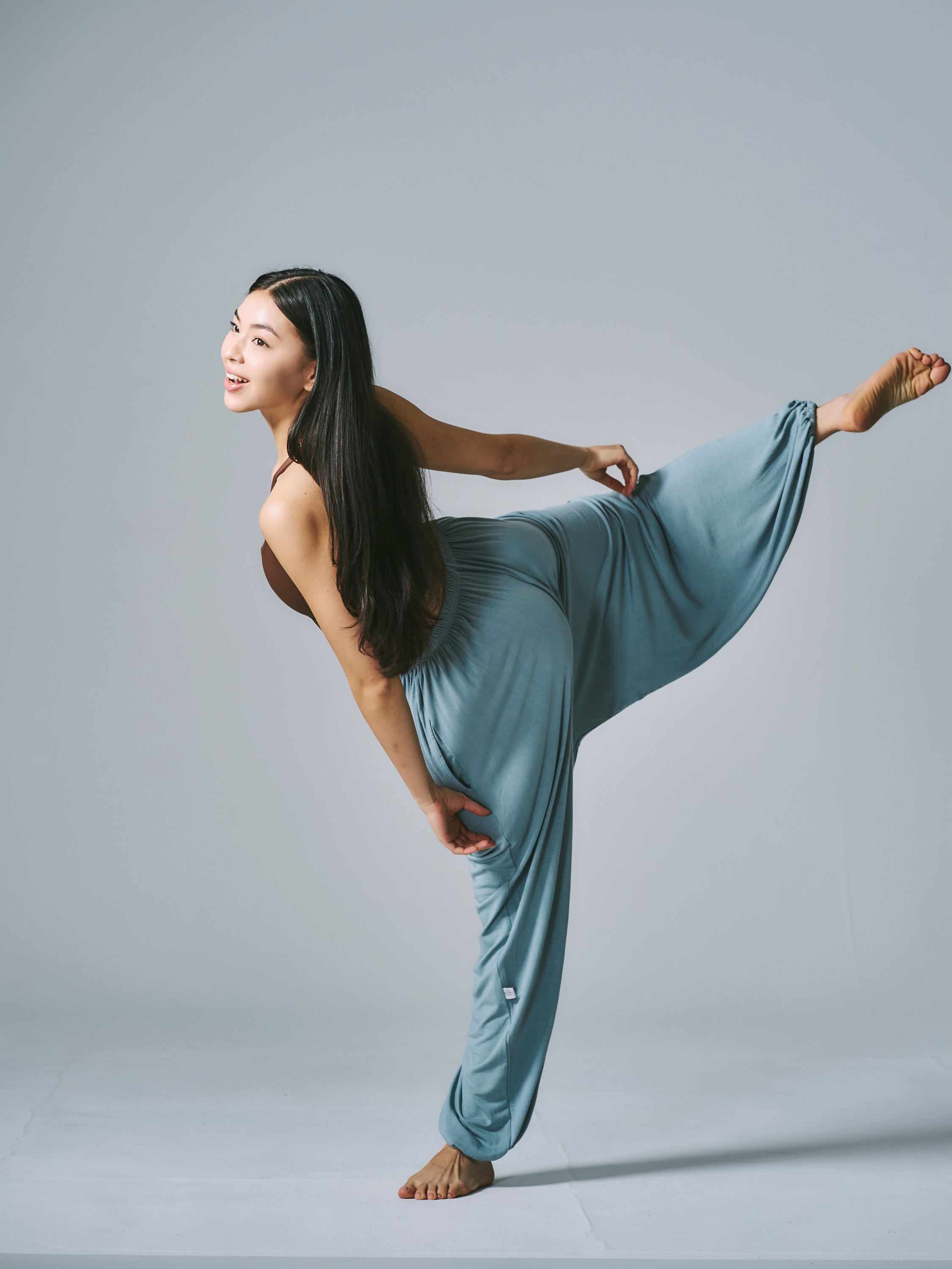 シャンティ バルーン パンツ ブルーグレー