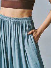 シャンティ バルーン パンツ ブルーグレー