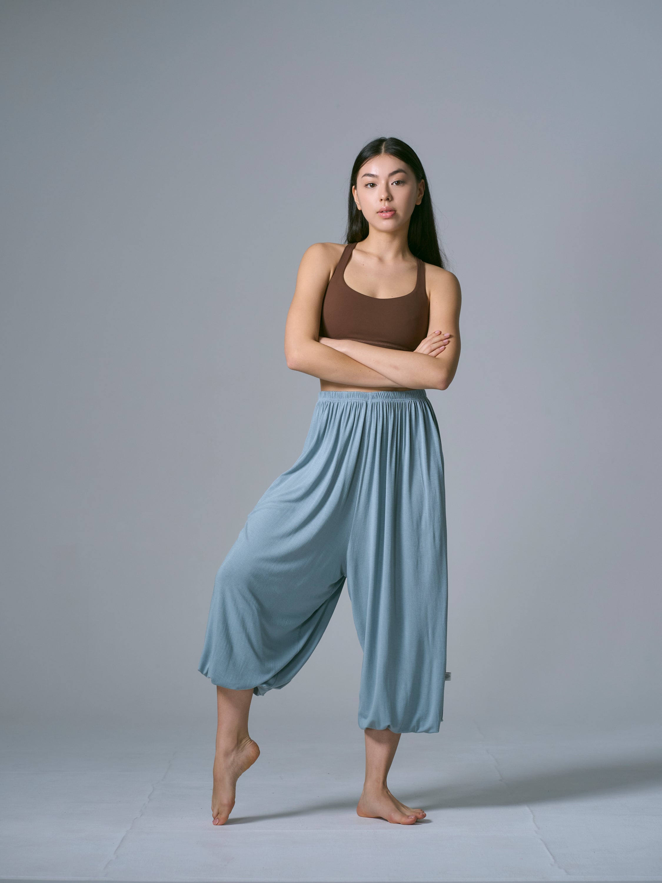 シャンティ バルーン パンツ ブルーグレー