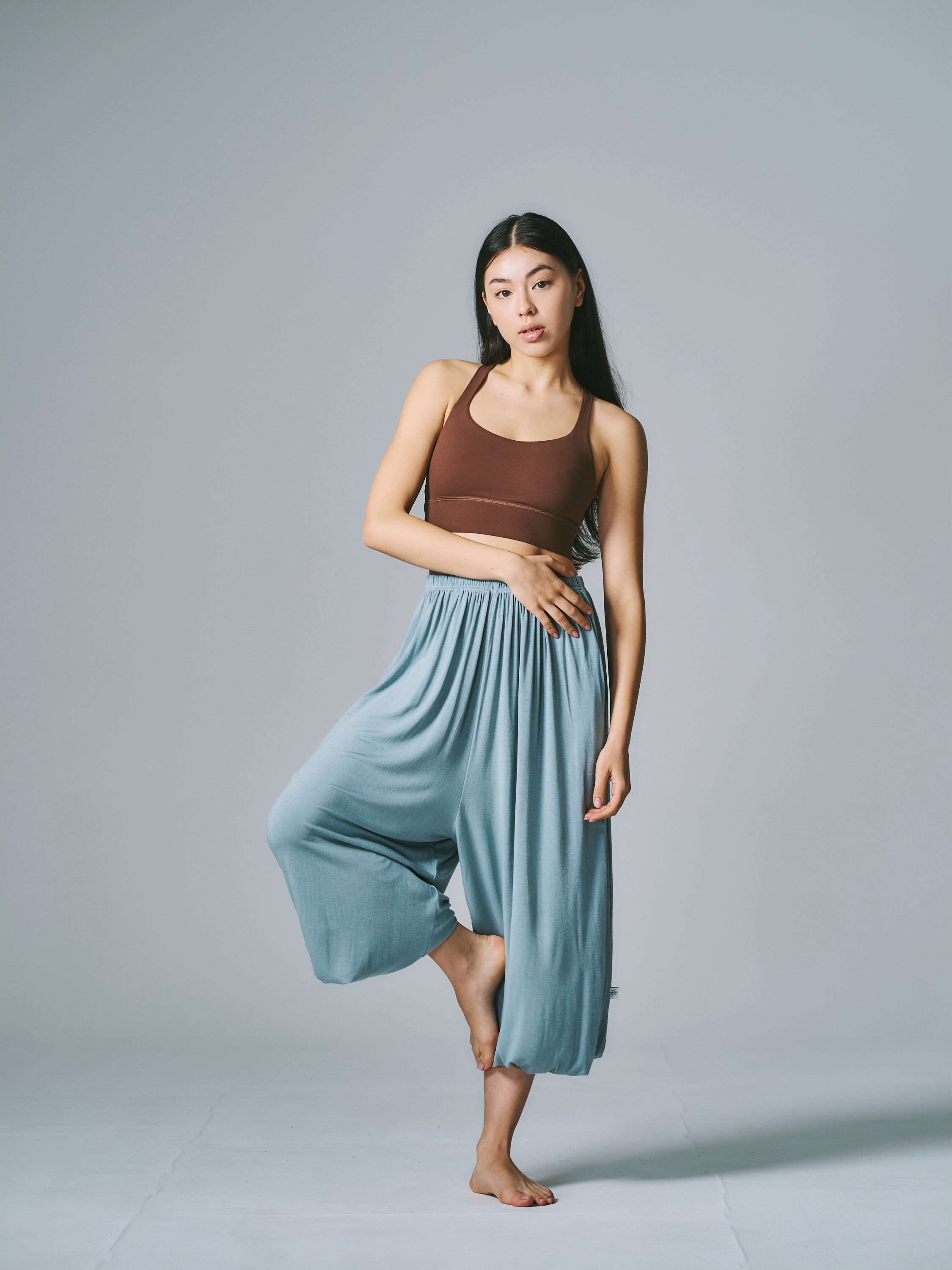 シャンティ バルーン パンツ ブルーグレー