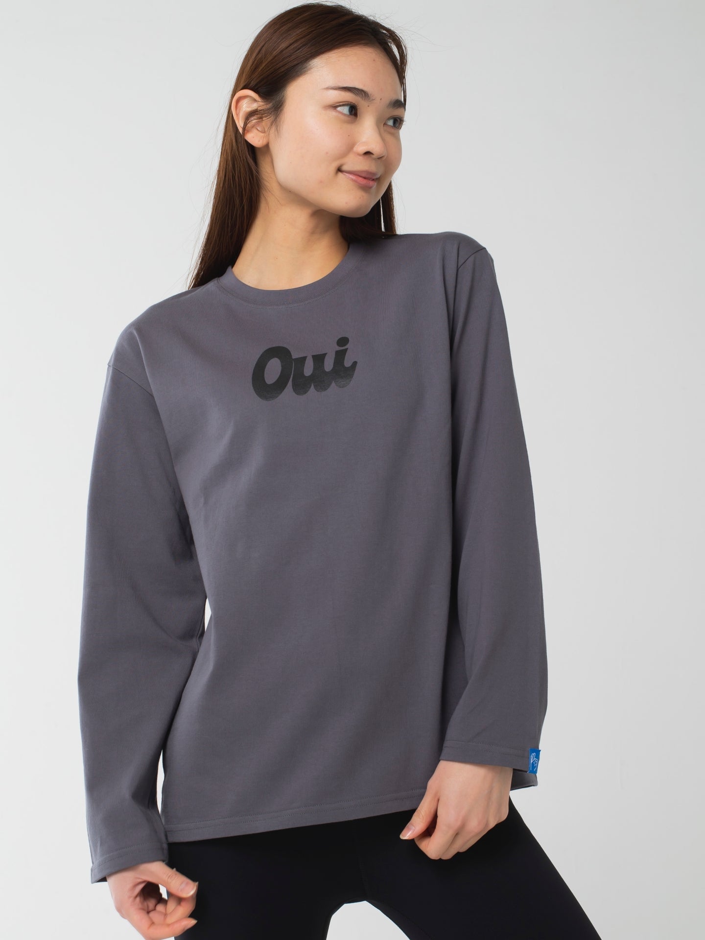 oui Long-Sleeve Tee grey