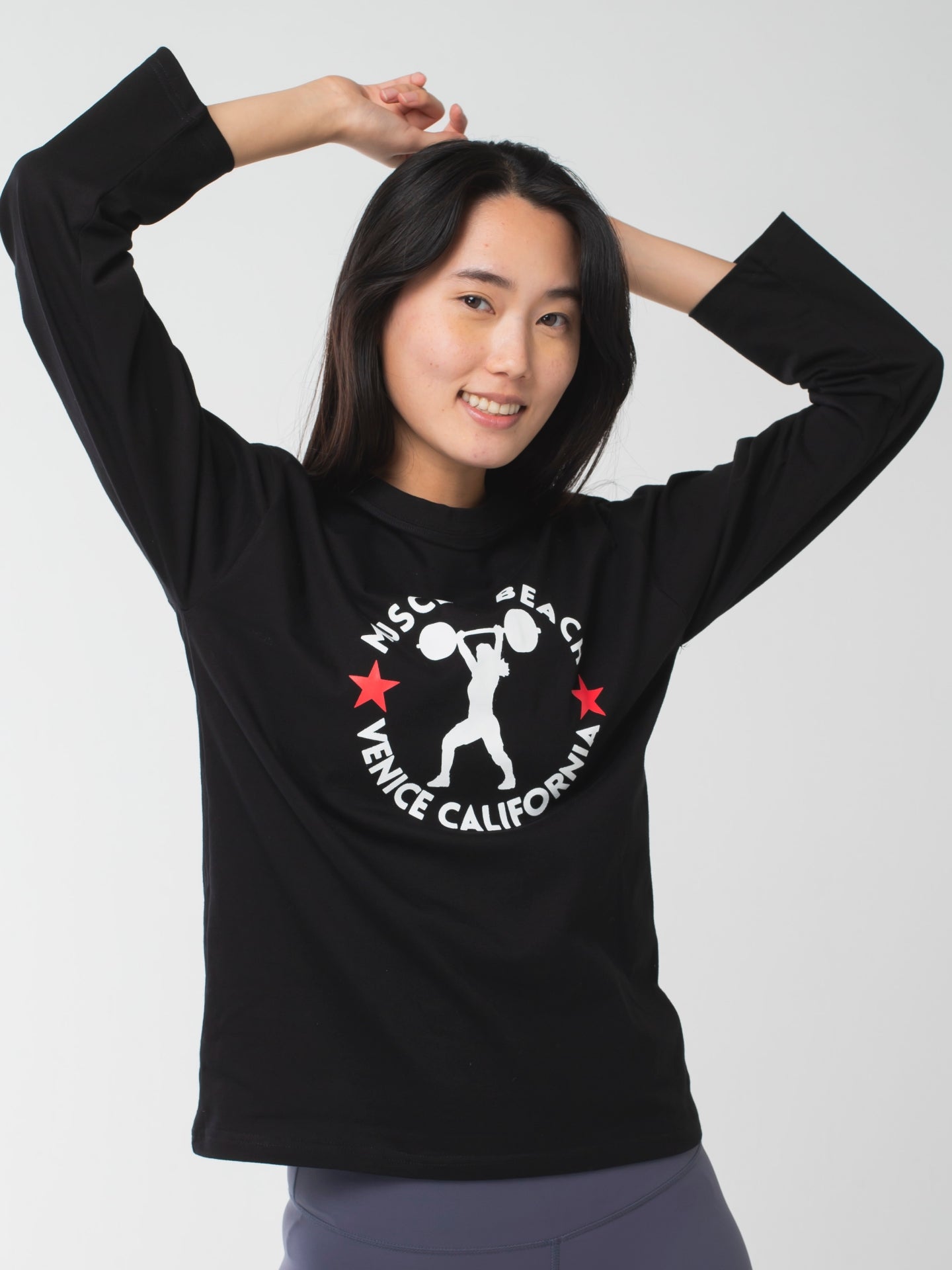 Muscle Beach Long-Sleeve Tee Black