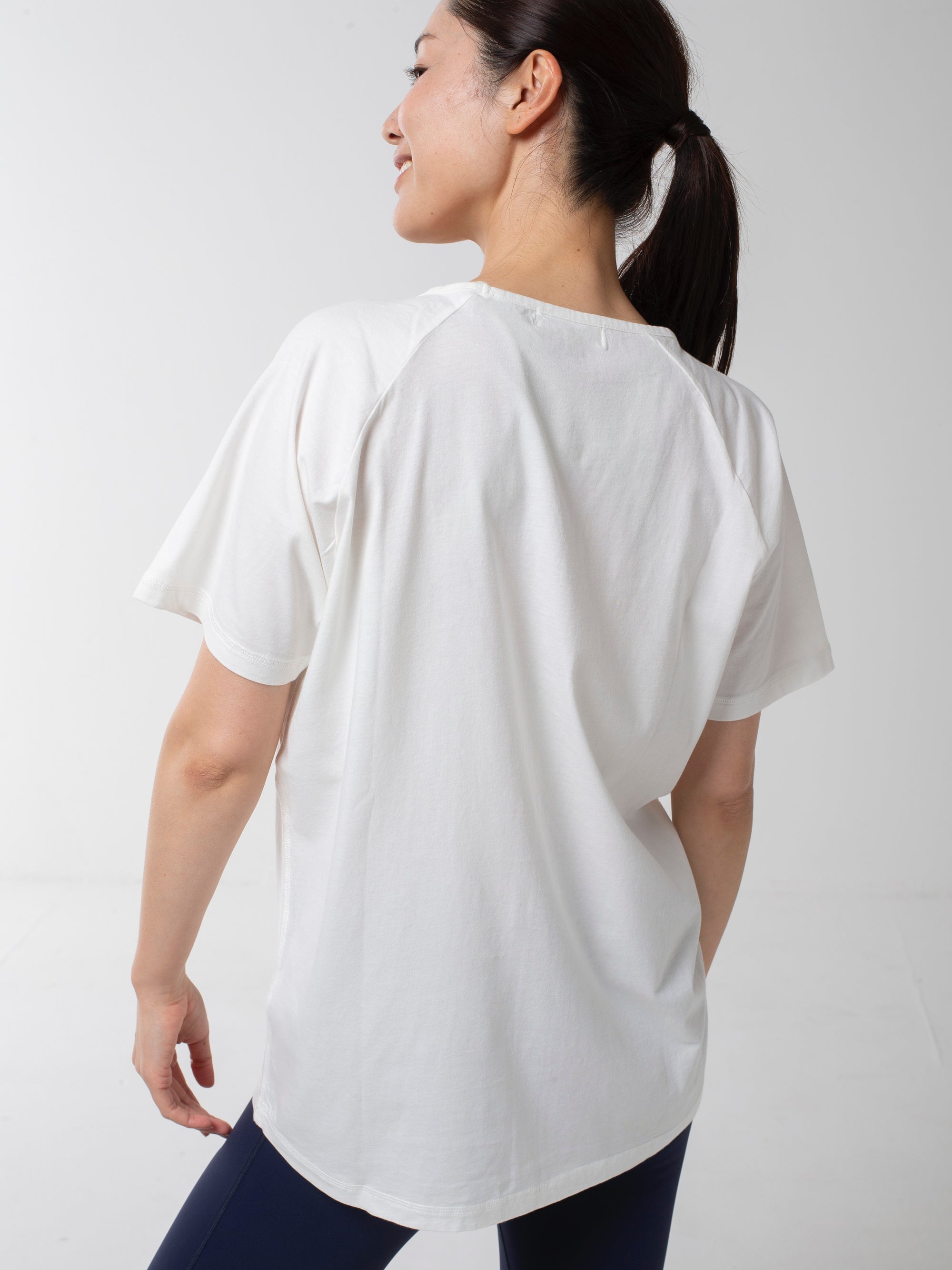 【オーガニック綿】ジャージー Tシャツ ナチュラル