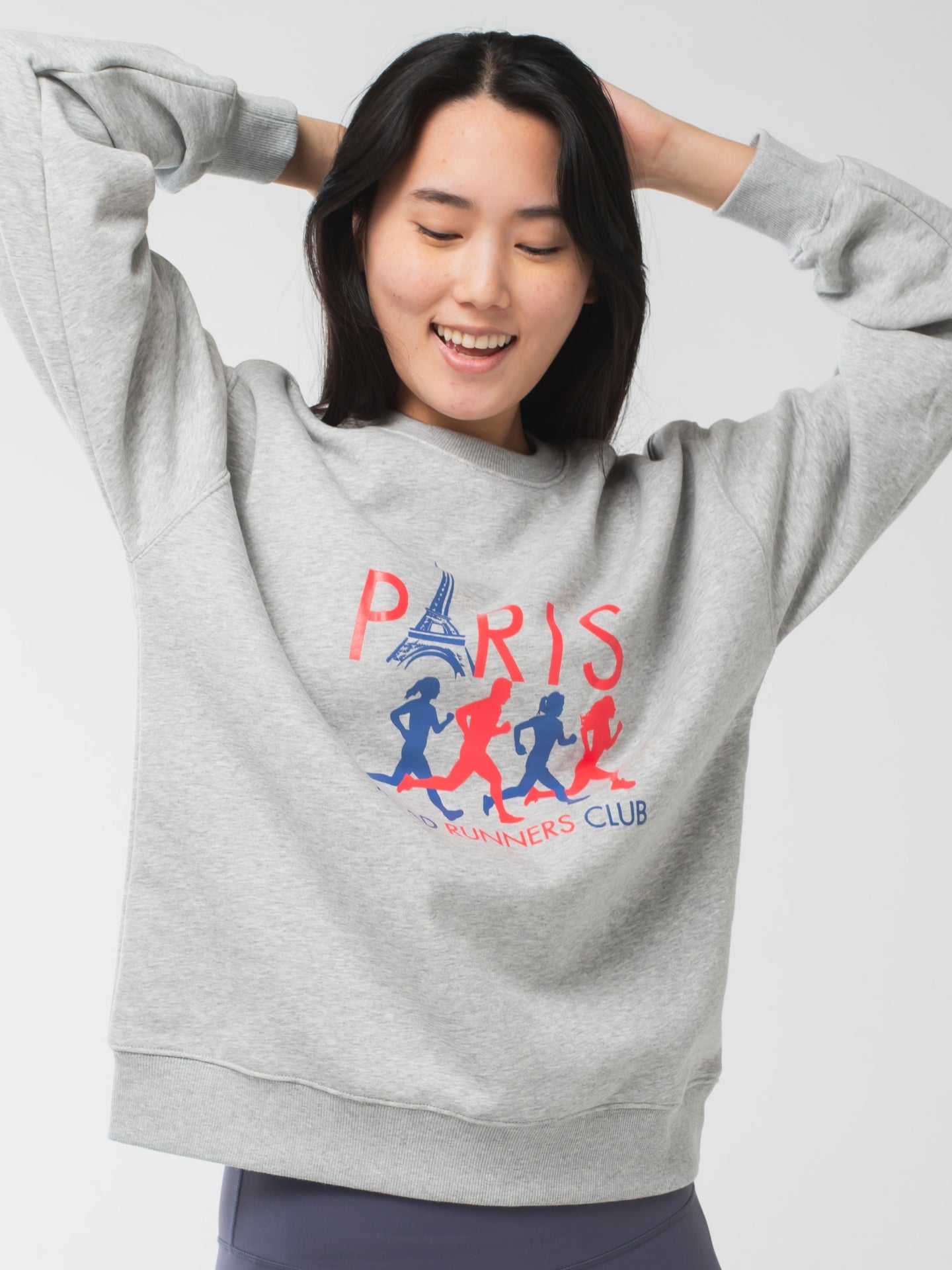 Paris Runners Club Sweatshirts Grey Marl