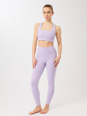 MANDALA ピラティス タイツ【GOTS認証 オーガニックコットン】バイオレット